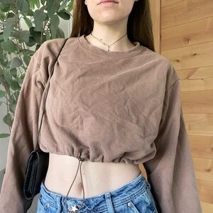 drawstring crop top